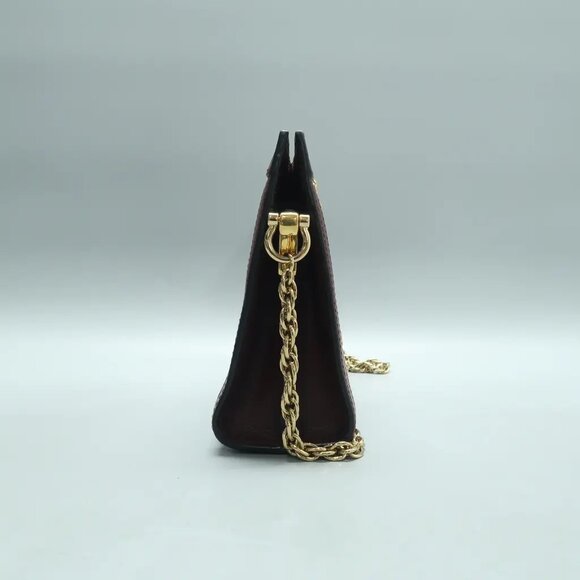 GUCCI Ophidia Maroon Leather Shoulder Bag 813-022425 - Picture 4 of 12